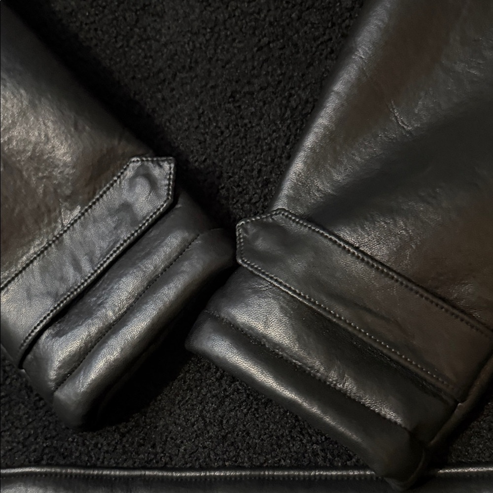 GUESS
Men's Faux-Leather Fleece-Trimmed Jacket - Picture 16 of 16